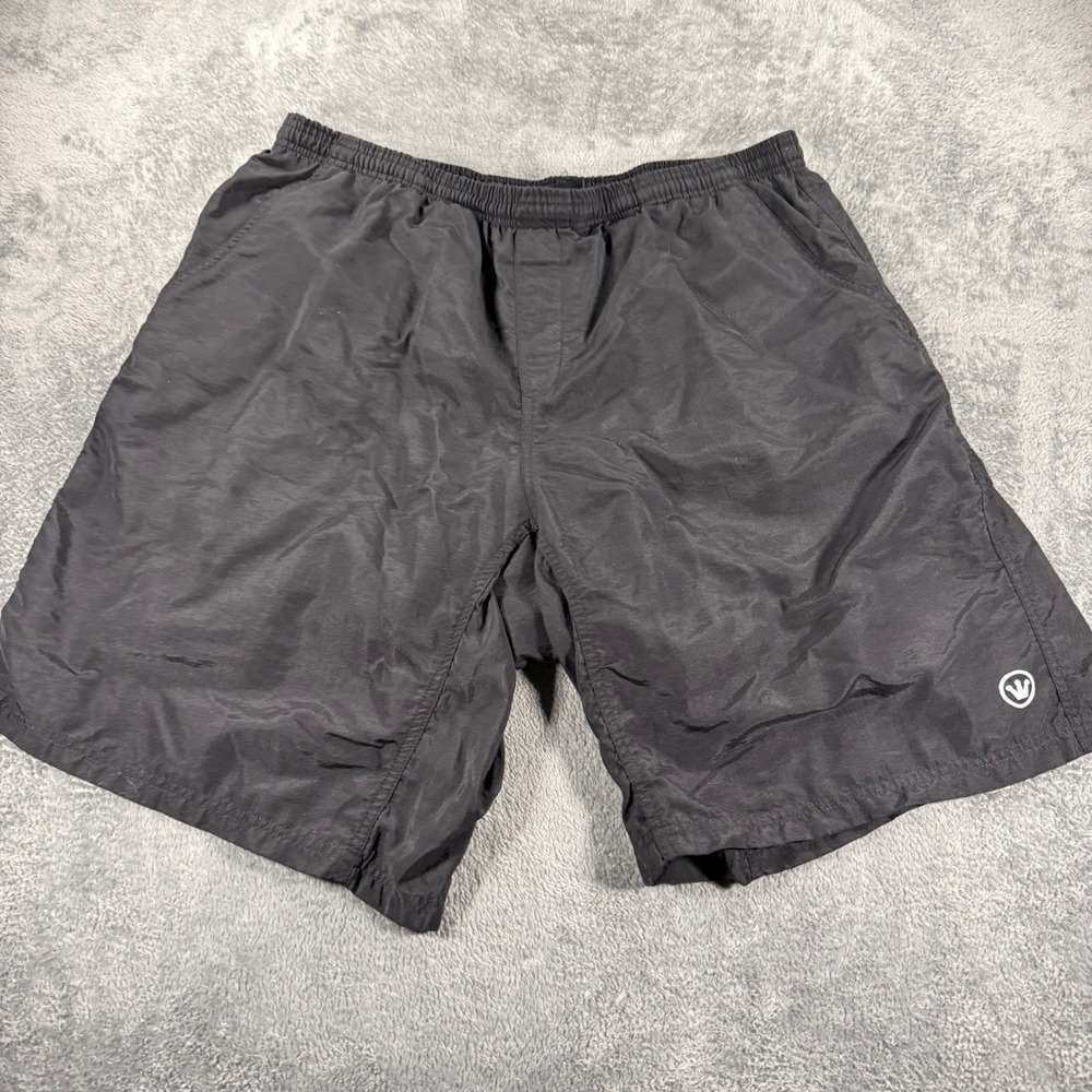 Canari Mens‎ Cycling Shorts Black Padded Liner Elastic Waist Pockets Size XL